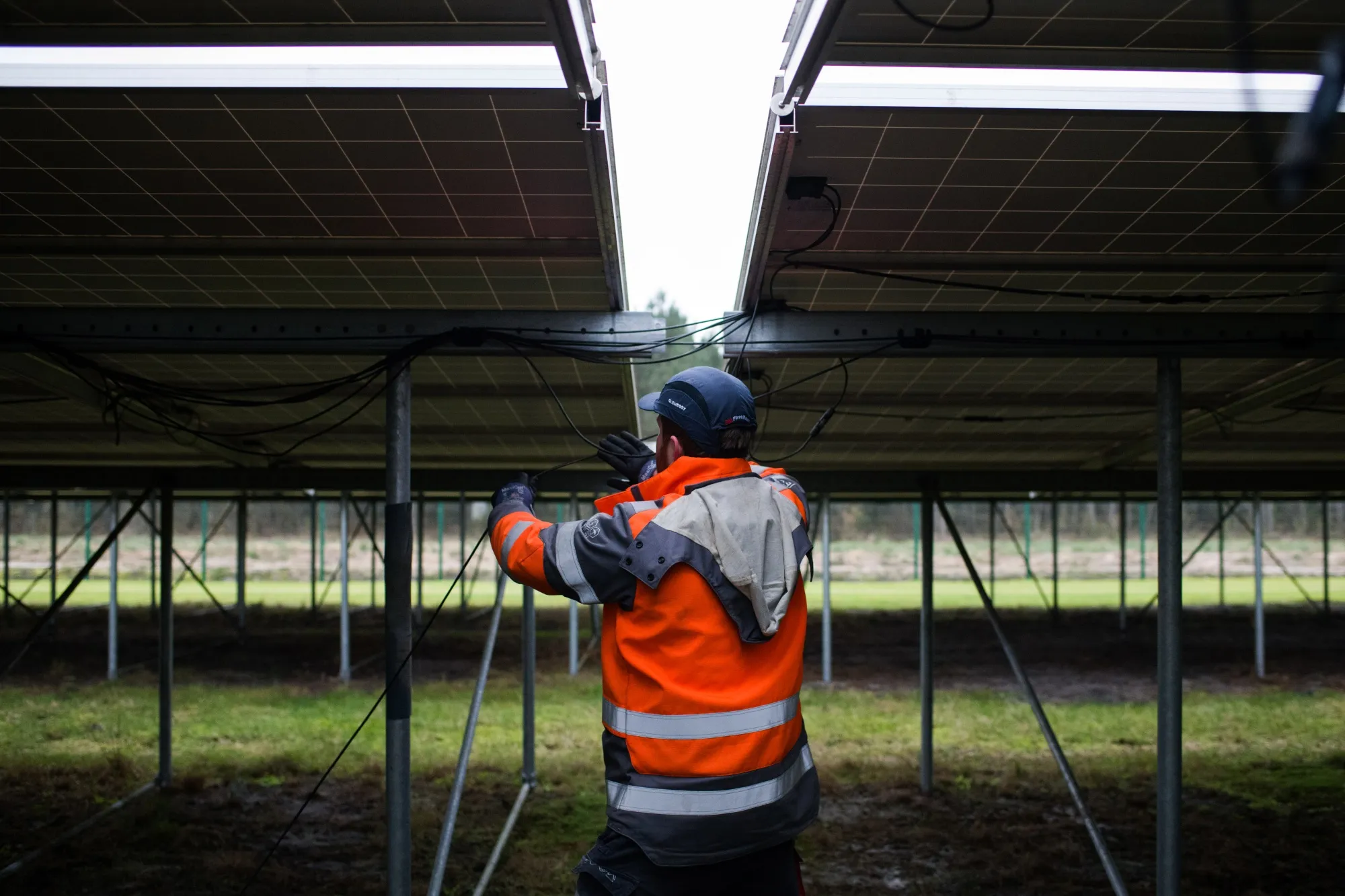 A solar park in Cestas, France, in 2023.