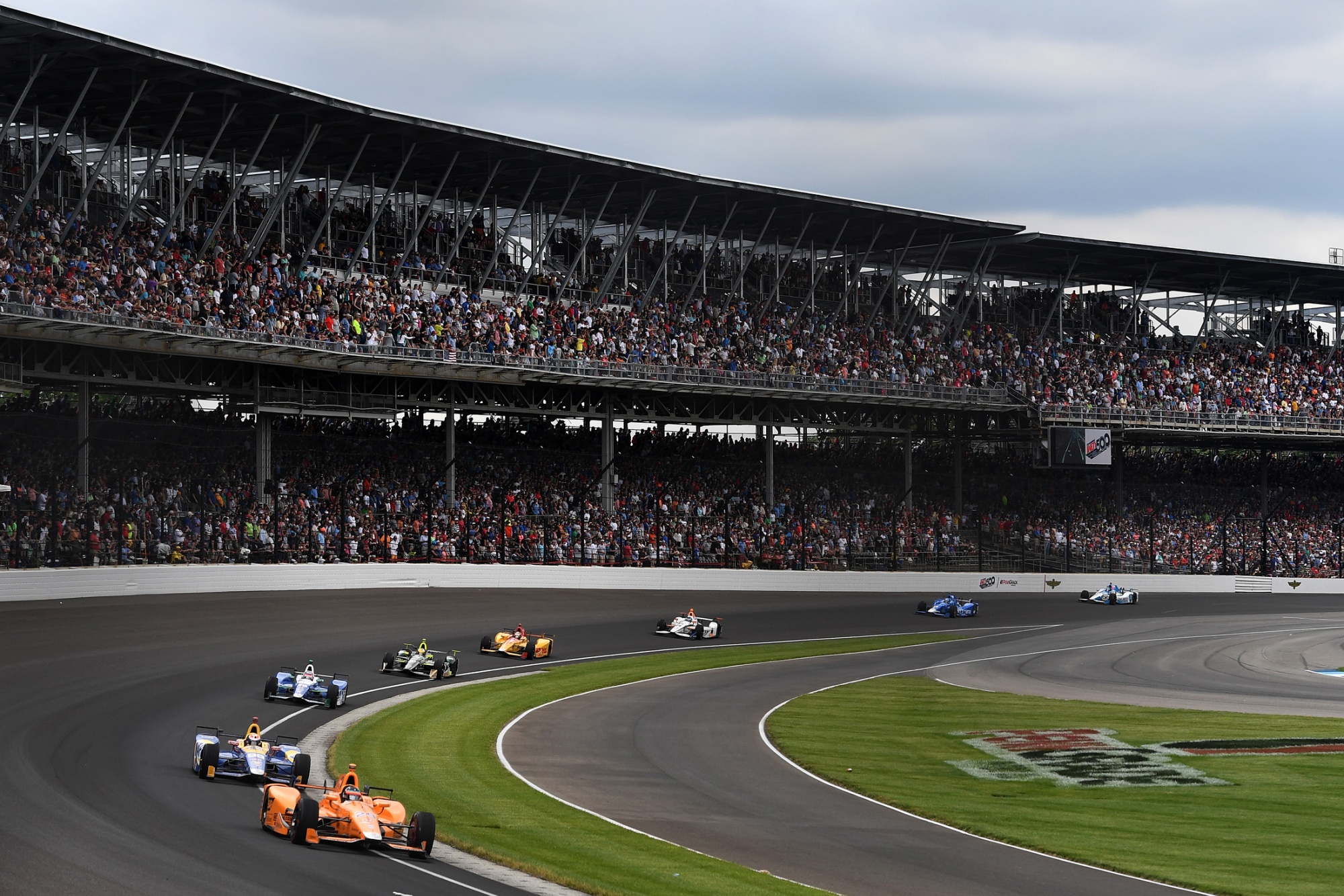 Fernando Alonso of Spain, driver of the #29 McLaren-Honda-Andretti Honda, races during the 101st Indianapolis 500 at Indianapolis Motorspeedway on May 28, 2017 in Indianapolis, Indiana. Photographer: Jared C. Tilton/Getty Images