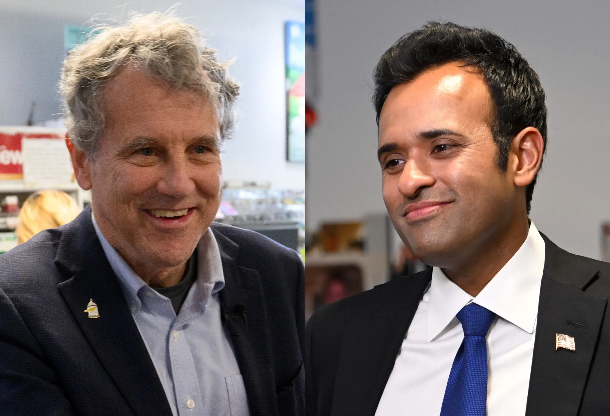 Sherrod Brown and Vivek Ramaswamy