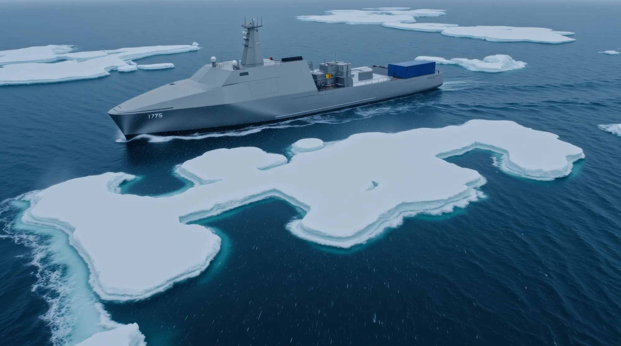 A rendering of a Blue Water Autonomy ship. The startup is trying to build a vessel&nbsp;that can travel for months with no one aboard.