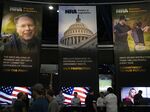 The exhibition floor during the National Rifle Association annual convention in Houston, Texas, on May 28.
