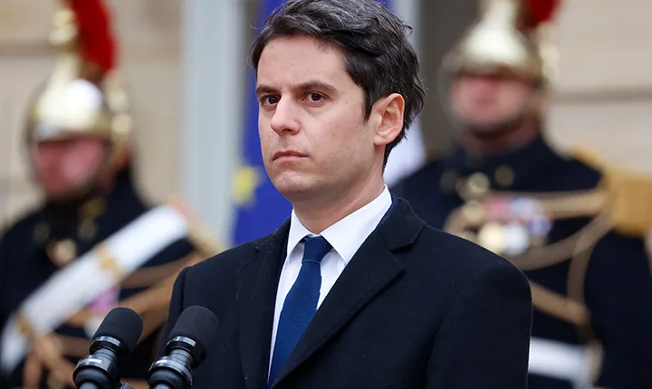 Gabriel Attal in Paris, on Jan. 9.