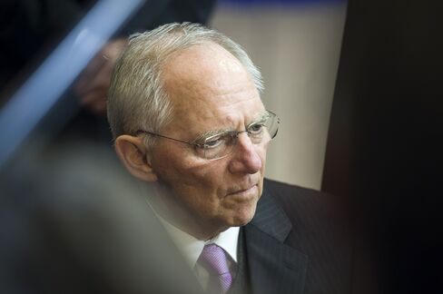 German Finance Minister Wolfgang Schaeuble