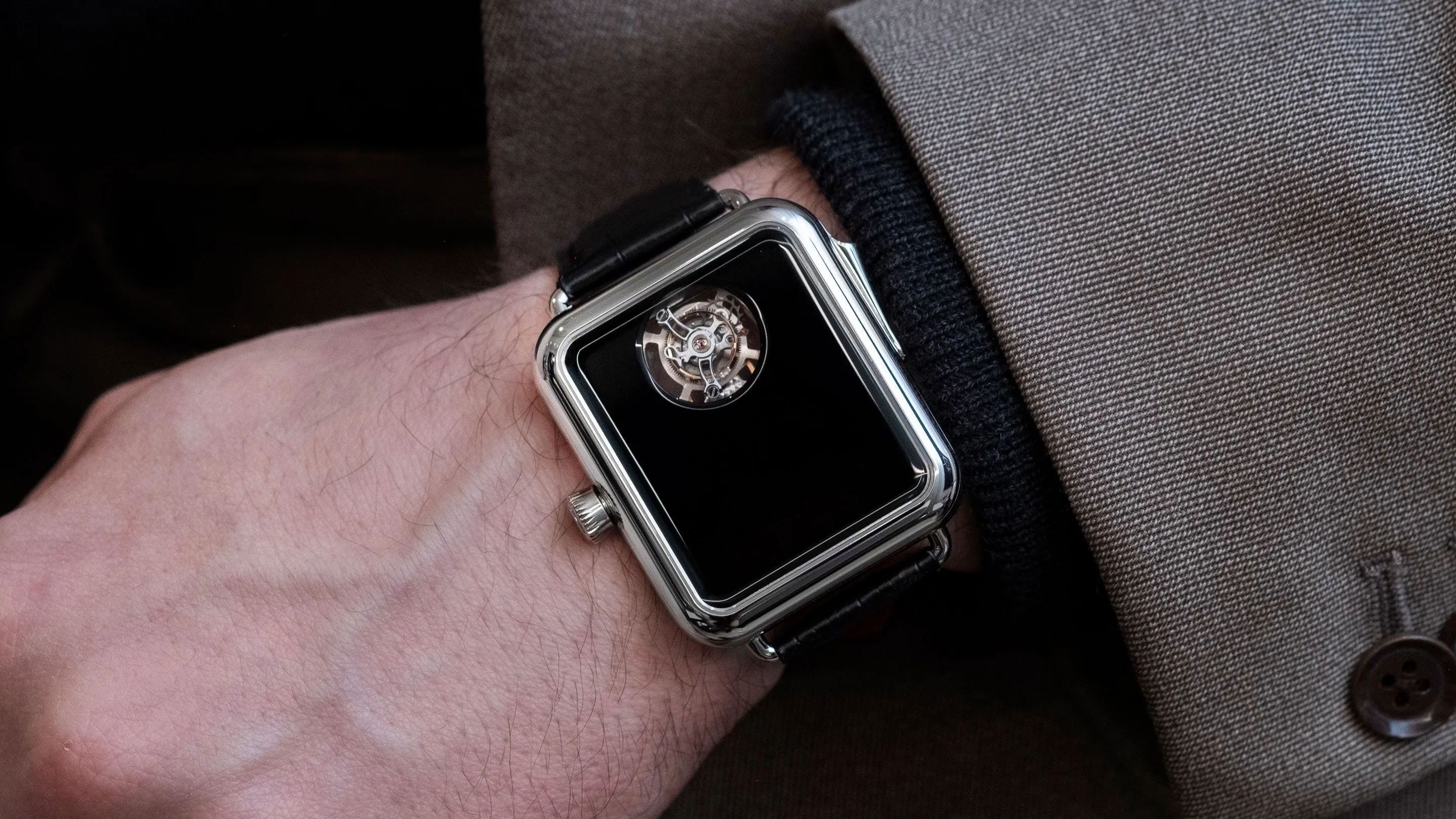 H. Moser Swiss Alp Watch Concept Black Tourbillon Minute Repeater