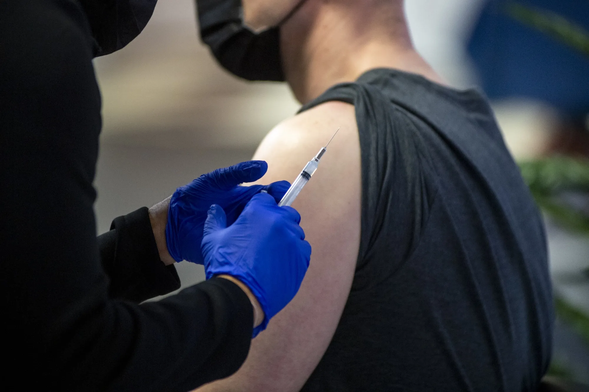 Riverside Medical Group Hosts A Covid-19 Vaccination Event As Spread Slows 