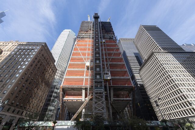 A construction site at 270 Park Avenue in New York, US, on Wednesday, Oct. 12, 2022. Photographer: JEENAH MOON