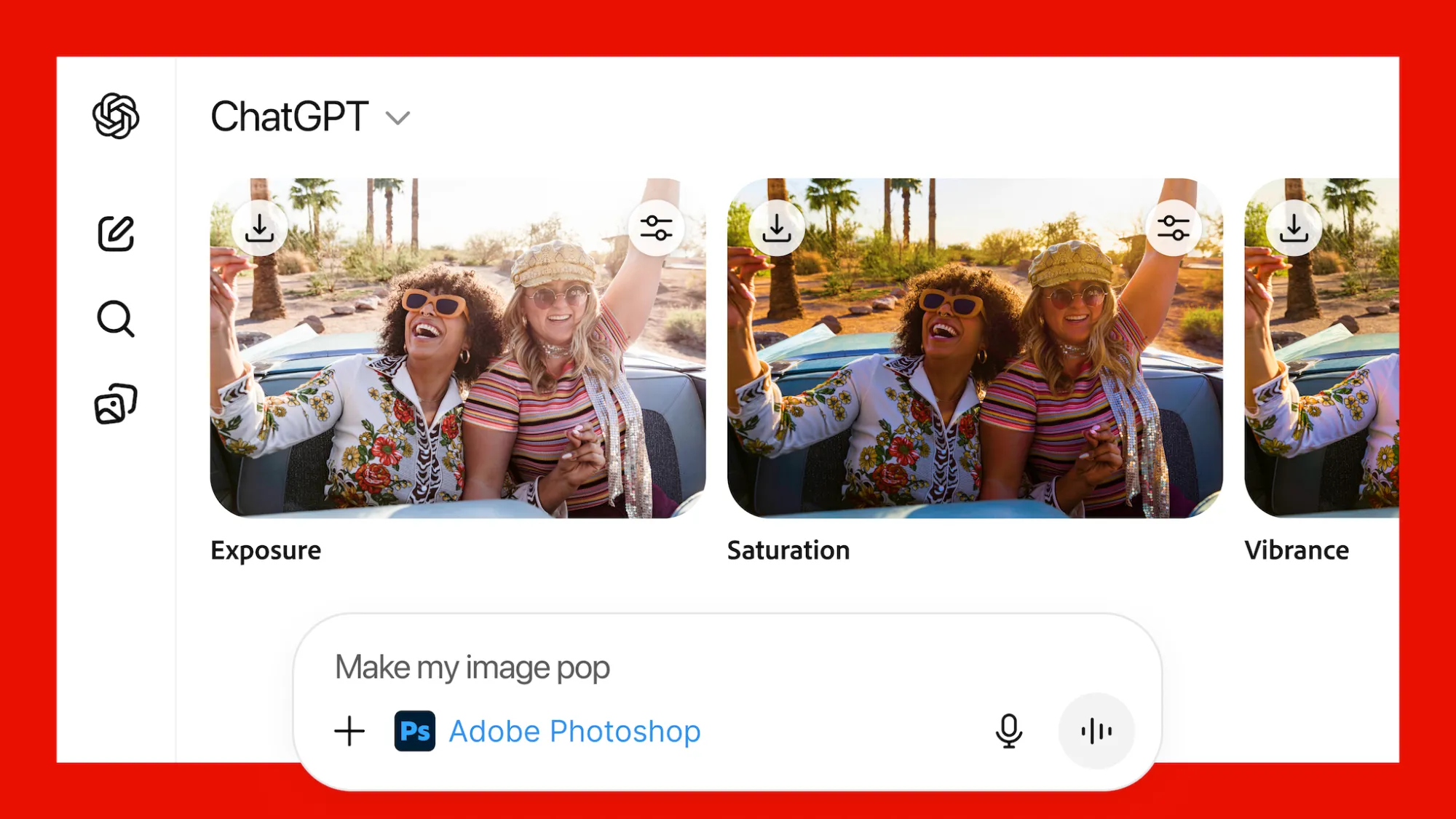Adobe Photoshop for ChatGPT