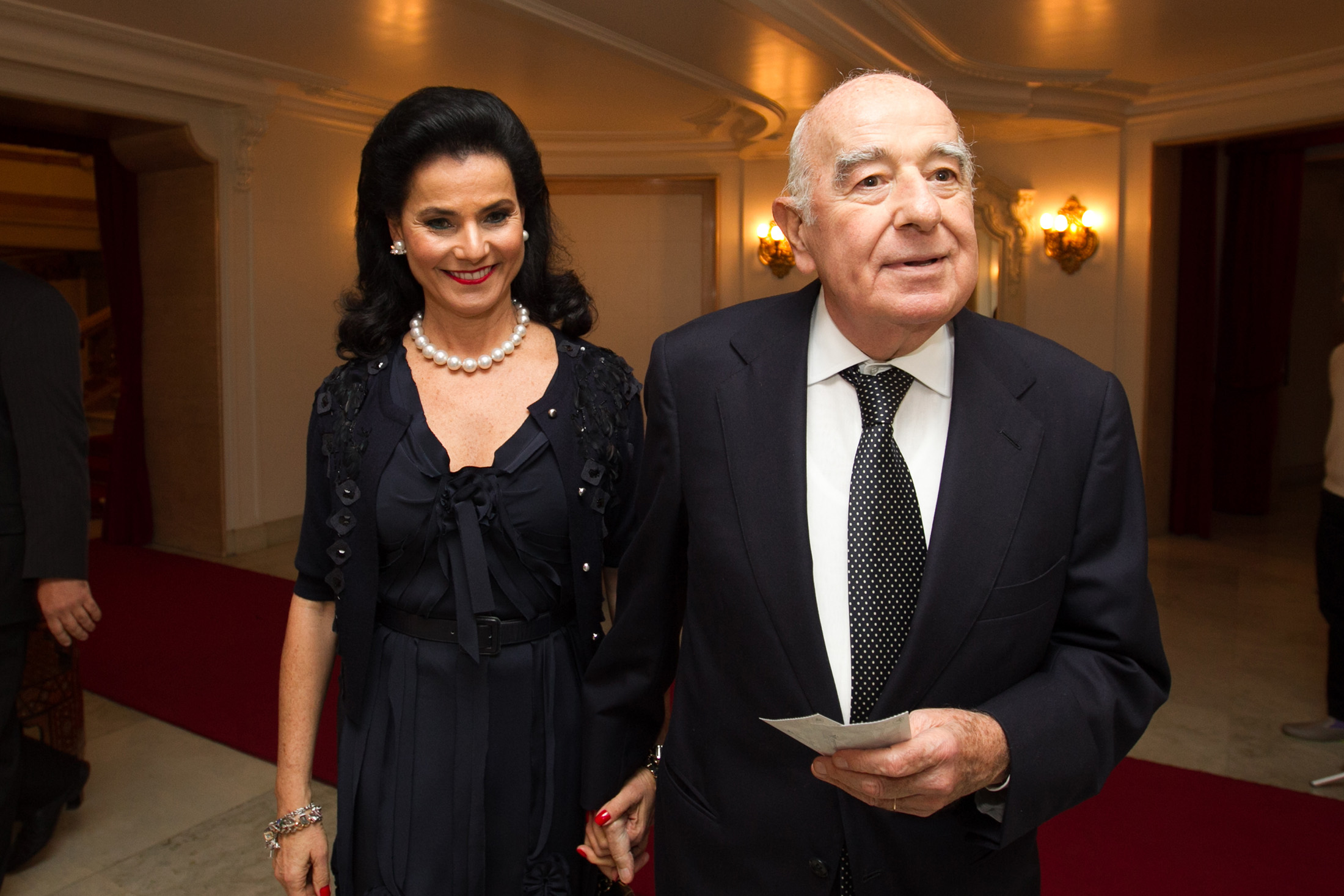 Joseph Safra and Vicky Safra in 2014.