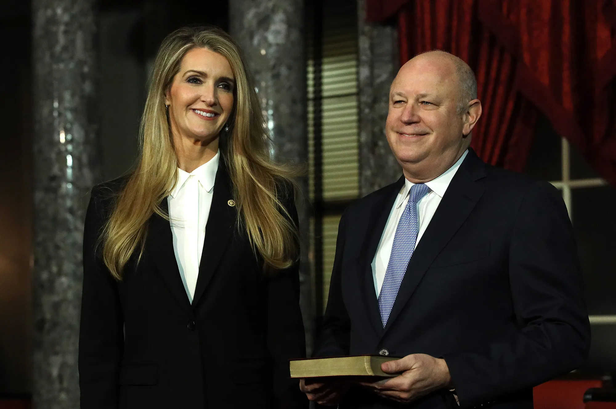 Kelly Loeffler and her husband Jeff Sprecher at the U.S. Capitol Jan. 6.