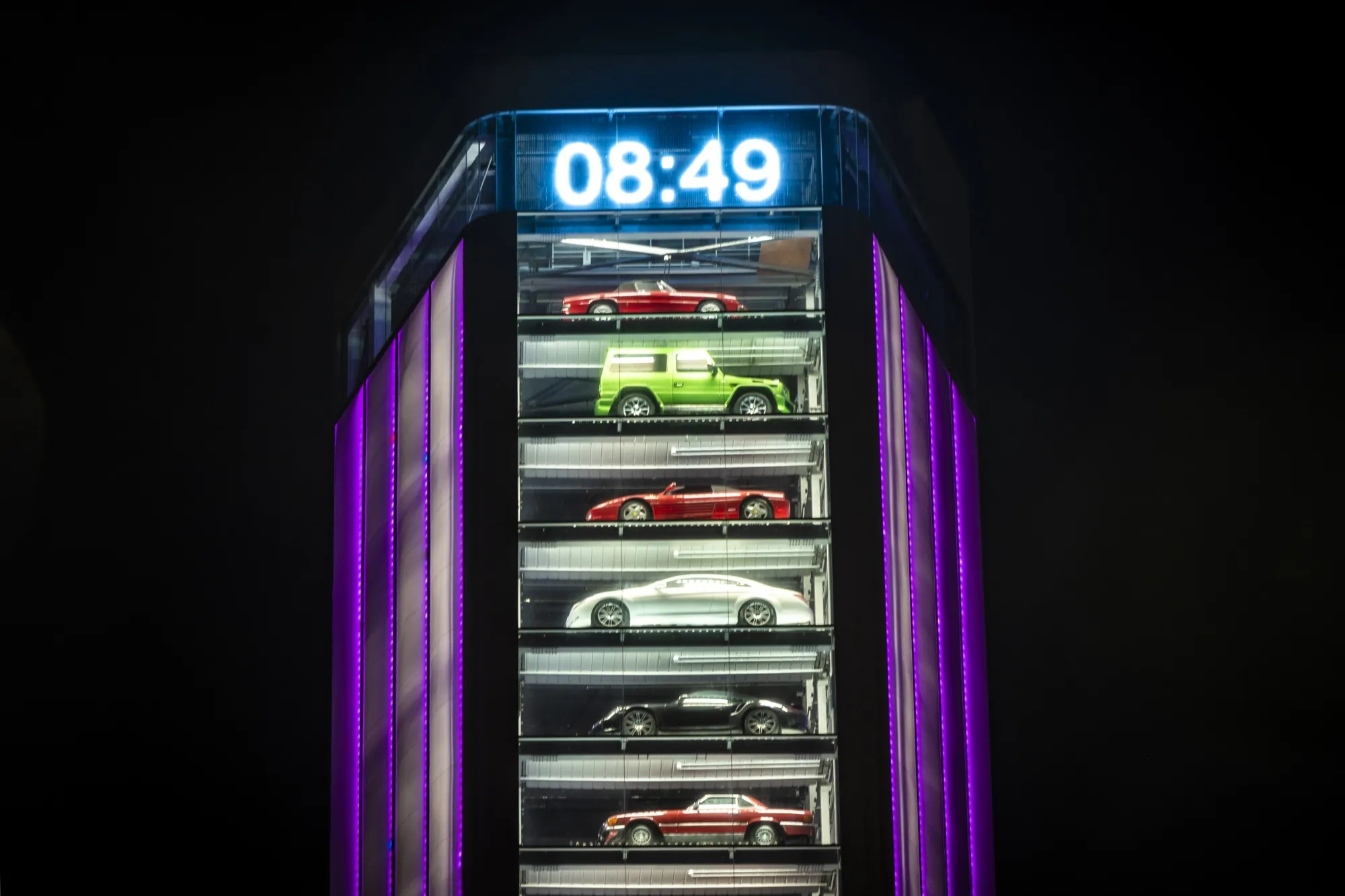 "Ten Square," a building and luxury-car vending machine in Singapore.&nbsp;
