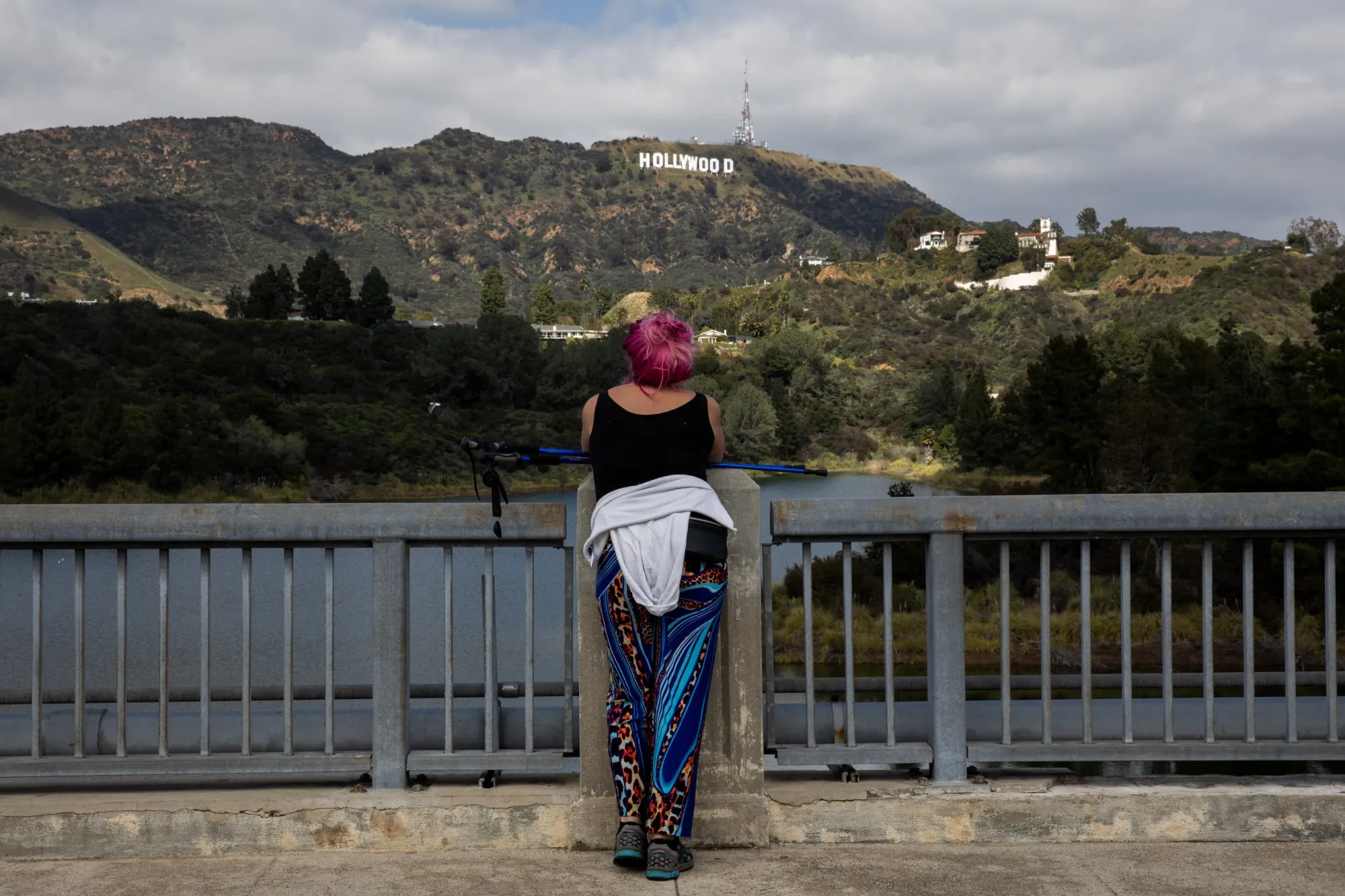 Hollywood Reservoir As California's Drought Is Almost Over After Deluge Of Rain
