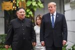 Donald Trump and Kim Jong Un on Feb. 28.