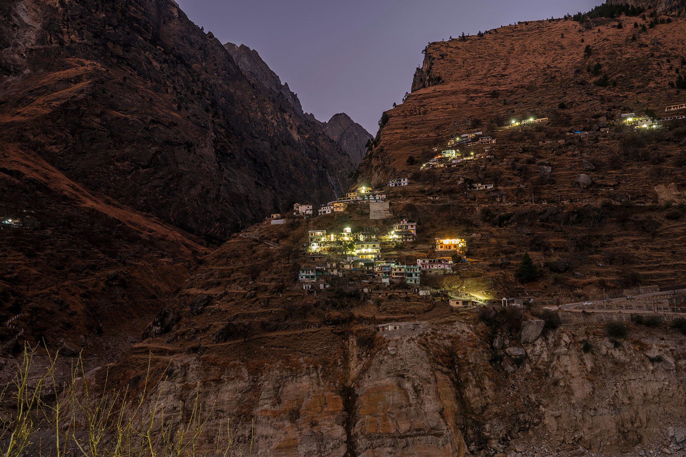 General view of Raini Village in Chamoli district, Uttarakhand  India, on Wednesday, Feb. 09, 2022. 