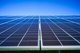 Solar Panels Against A Blue Sky
