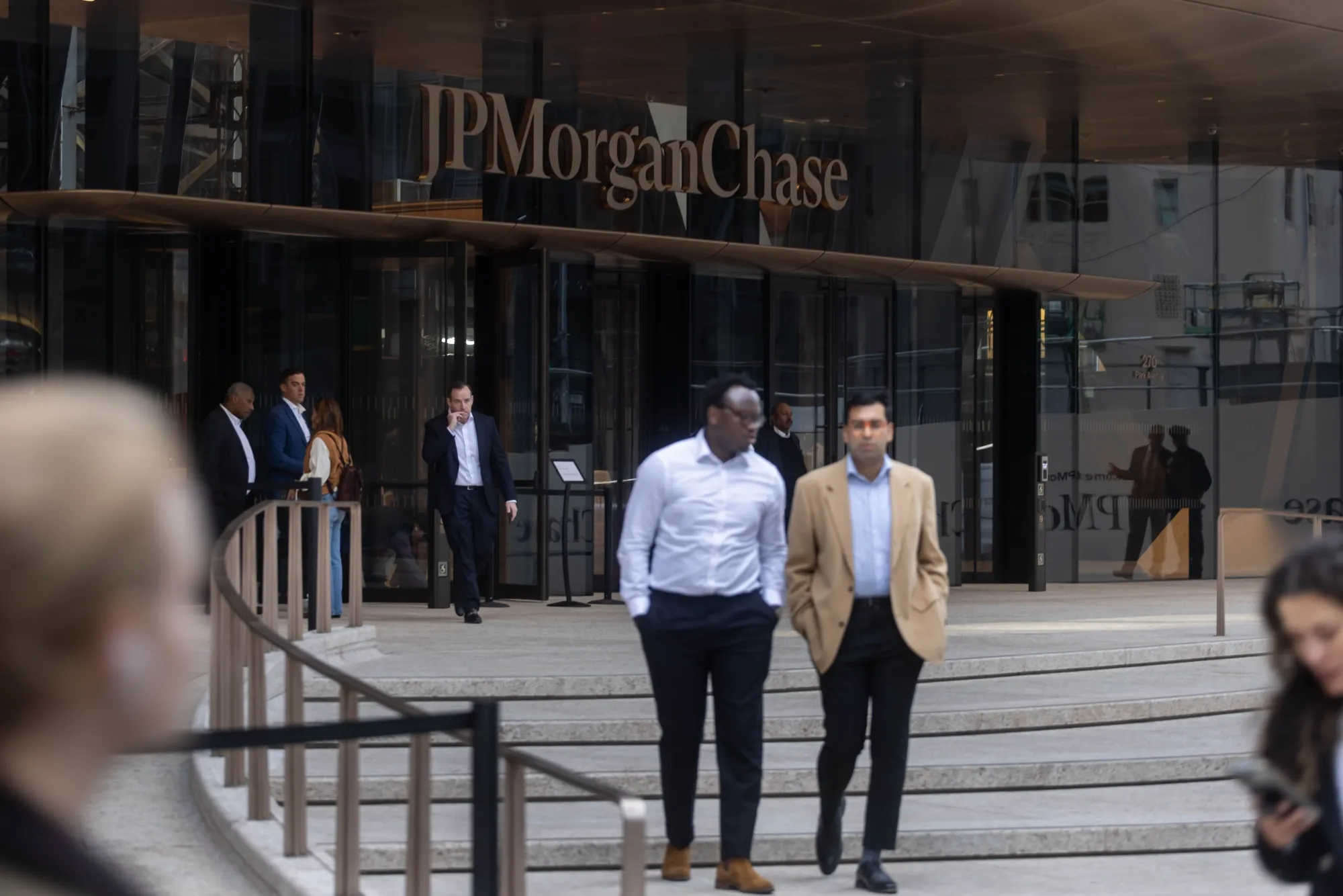 The JPMorgan Chase &amp; Co. global headquarters in New York.
