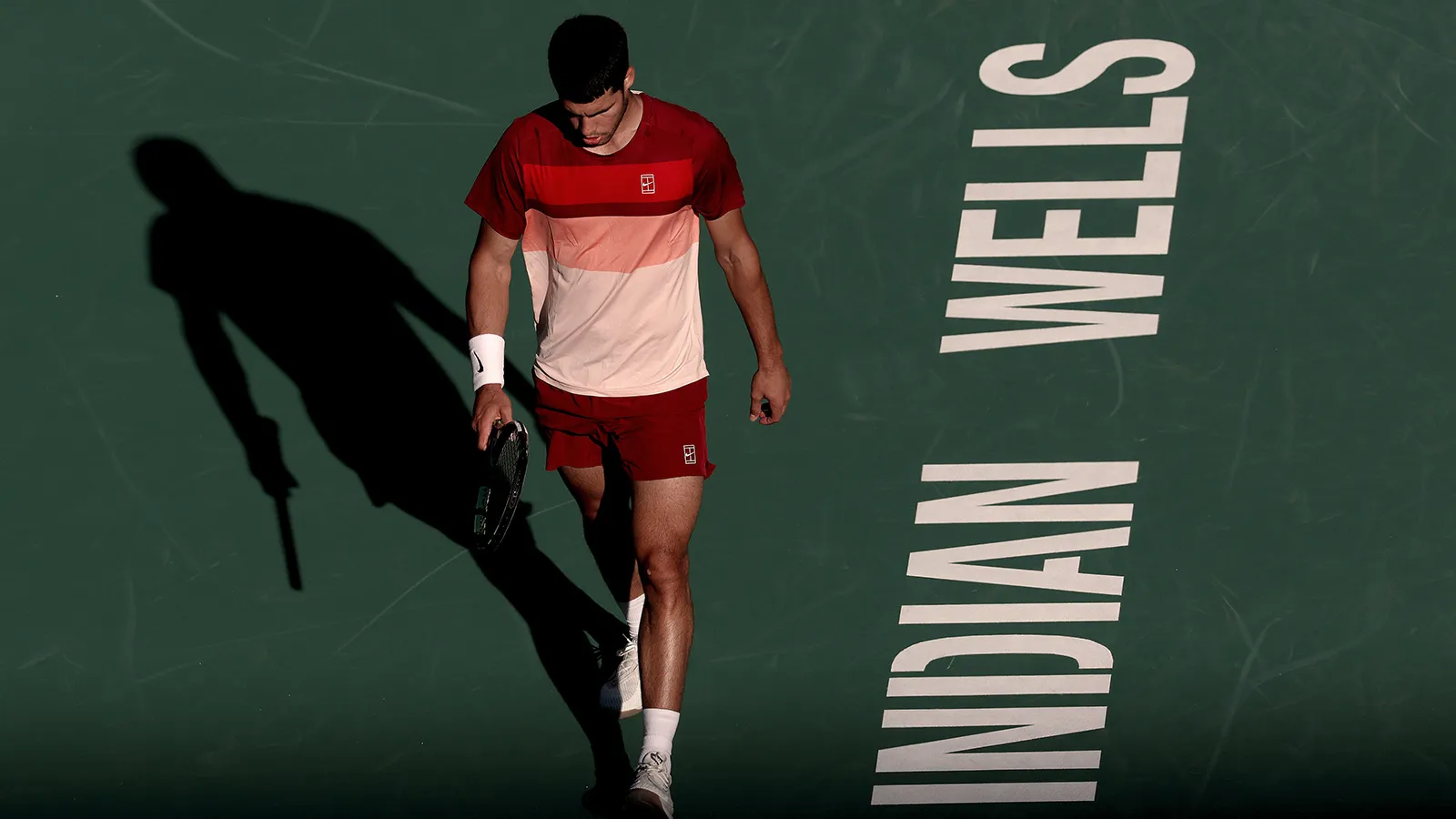 Carlos Alcaraz at Indian Wells. Courtesy of The Tennis Channel