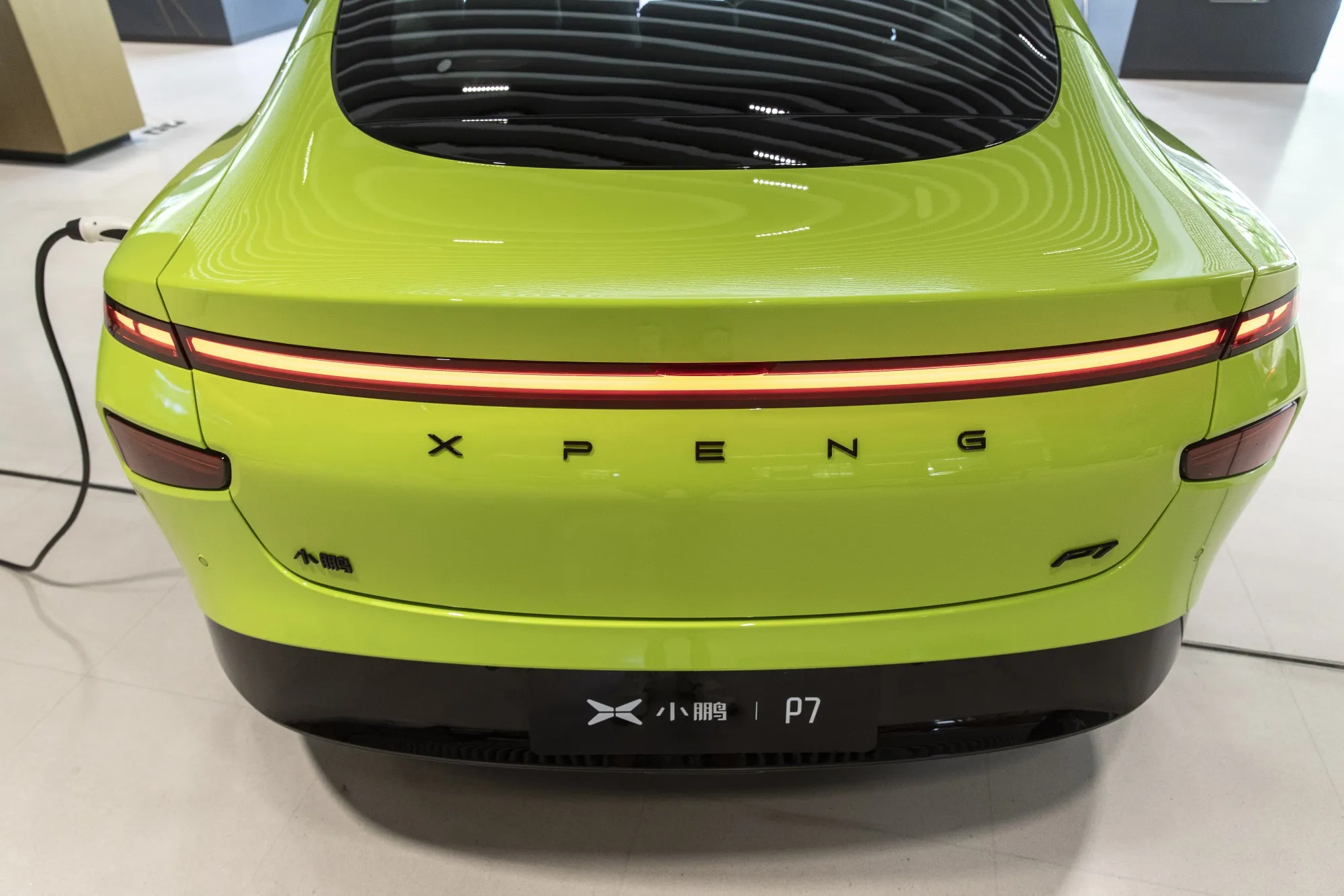 An XPeng Inc. P7 Wing Limited Edition electric vehicle.