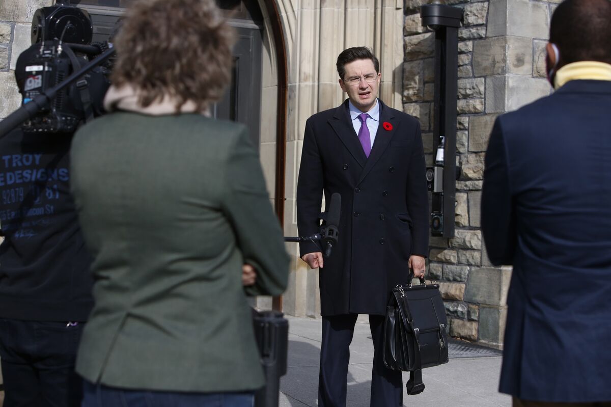 Pierre Poilievre Seeks Canada Conservative Leadership After Erin O Toole Ouster Bloomberg