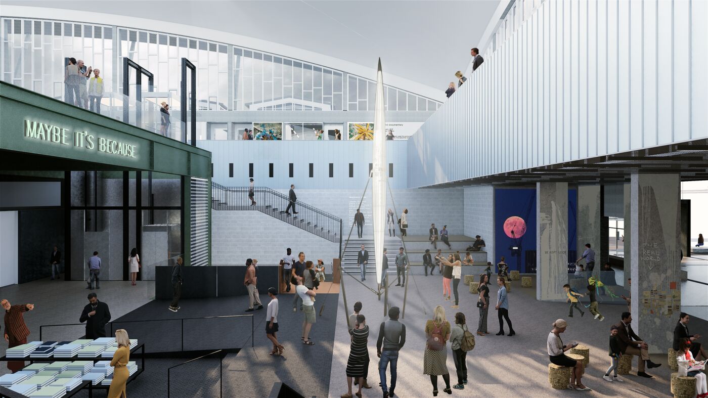 Stanton Williams rendering of the London Museum's new location in Smithfields' Poultry Market