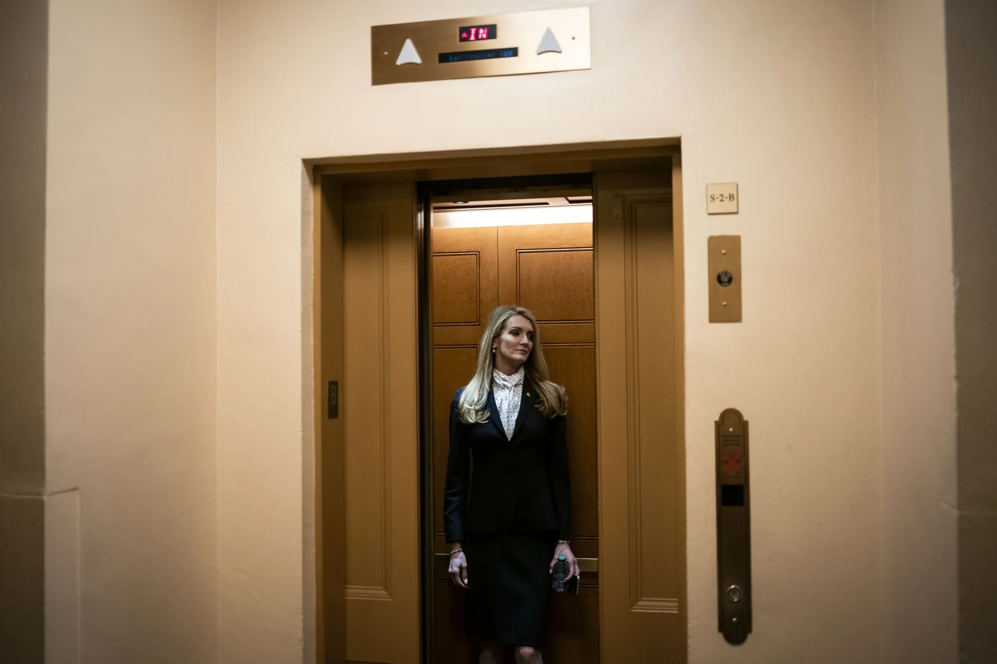 Kelly Loeffler arrives for a vote at the U.S. Capitol in March 23.