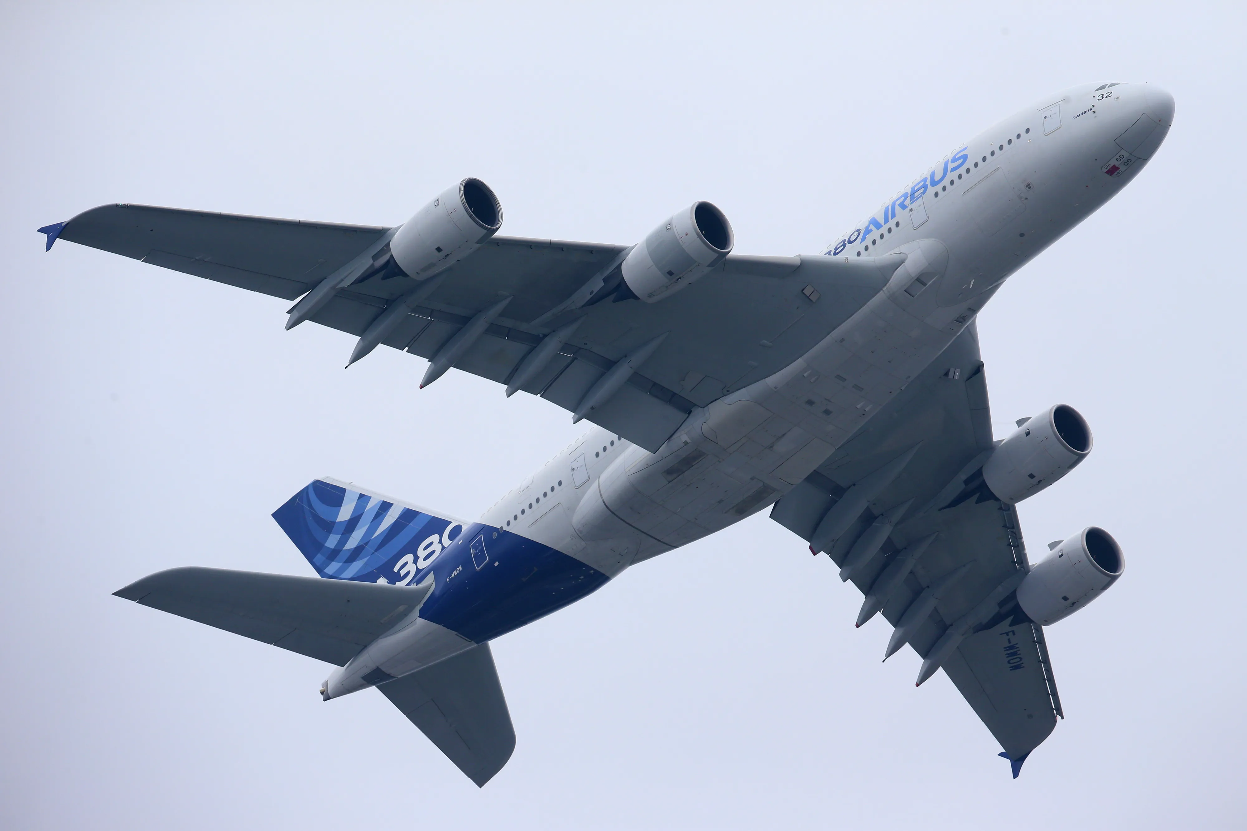 An Airbus SAS A380 aircraft.