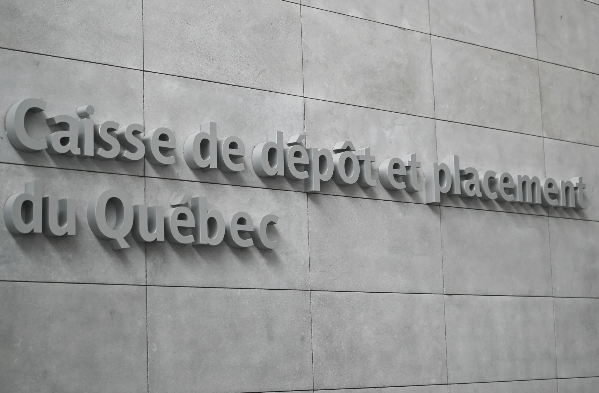 The Caisse de Depot et Placement du Quebec (CDPQ) office in Montreal, Quebec, Canada.