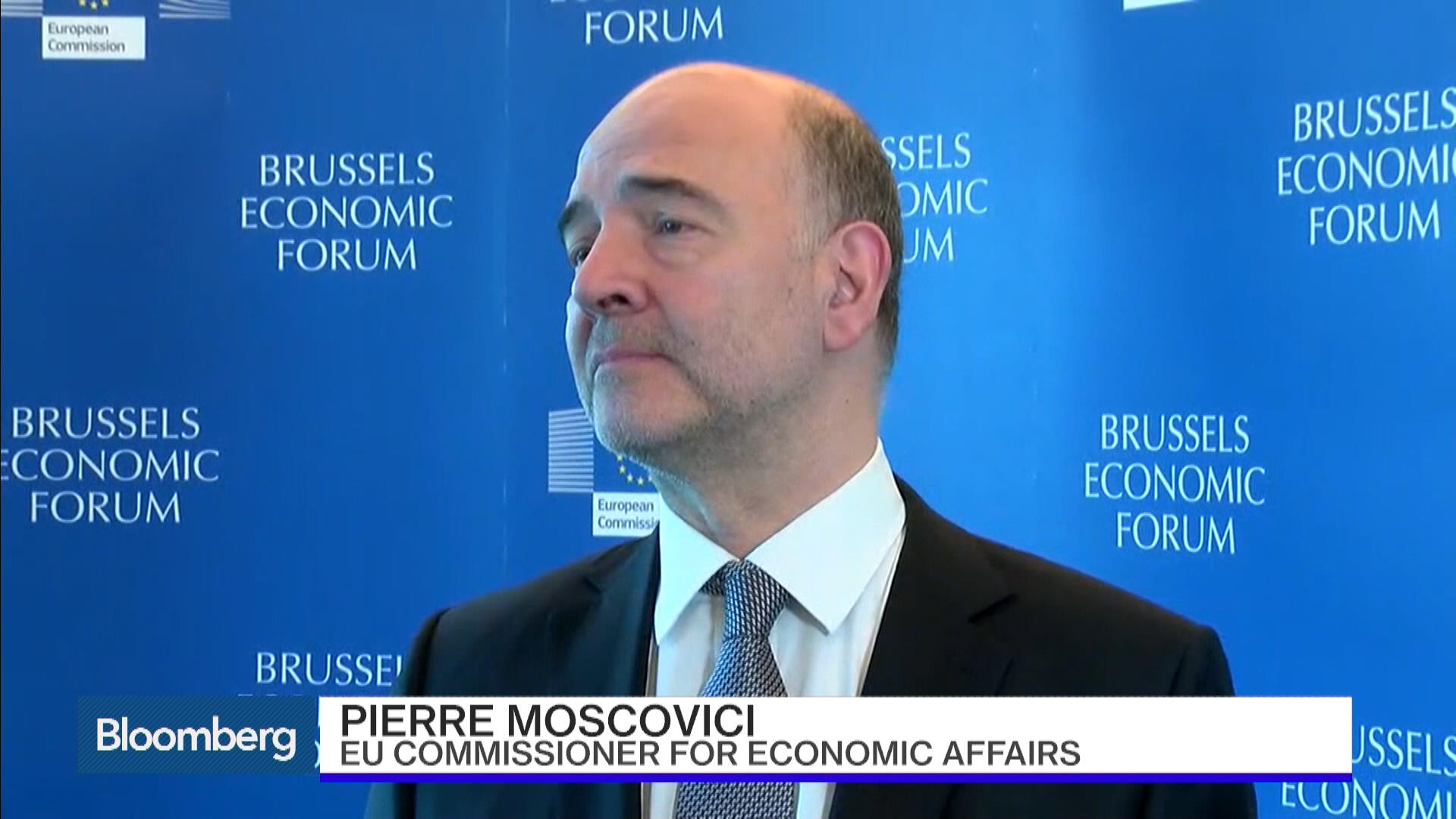 Watch Moscovici: No 'Plan B' If U.K. Exits European Union - Bloomberg