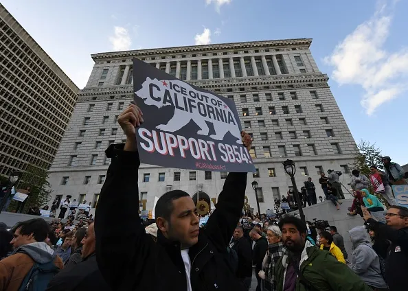 Supporting a state's rights.

