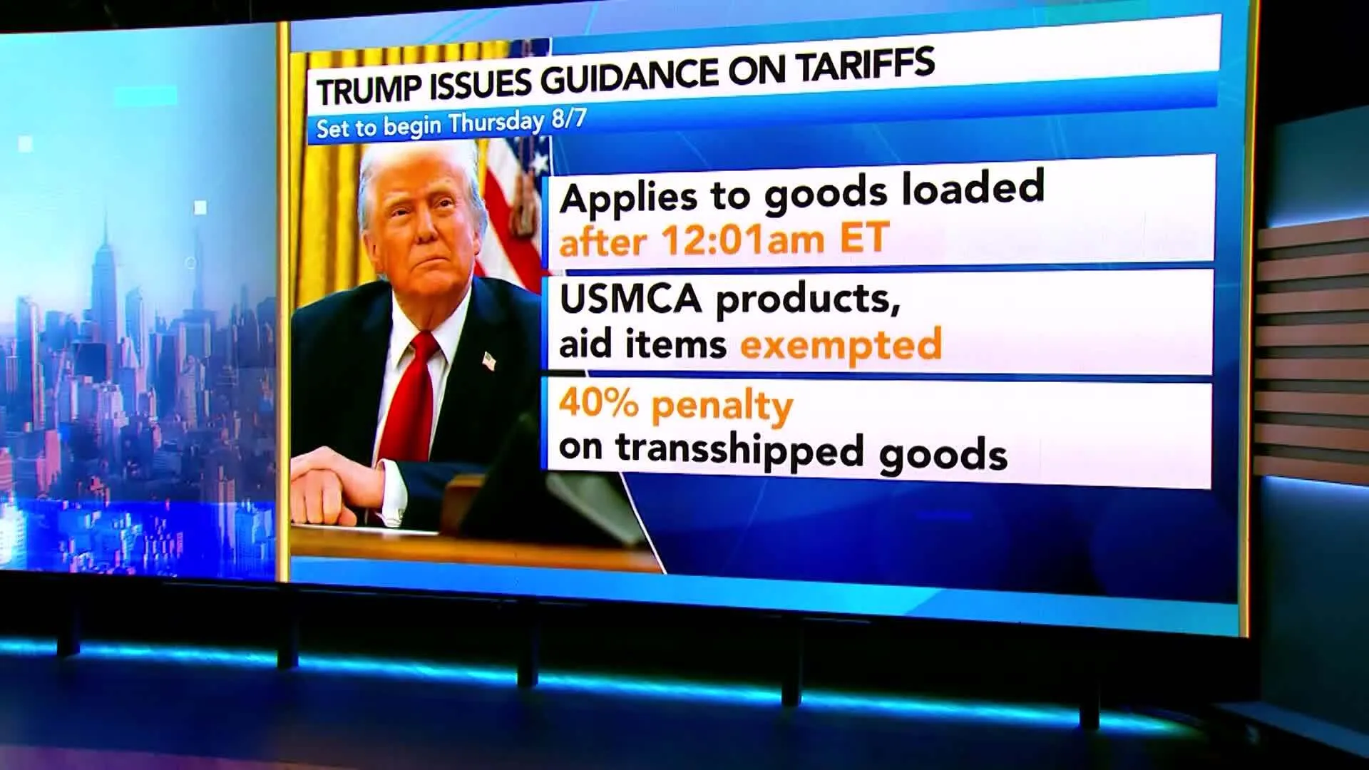 Watch Trump Tariffs to Take Effect Thursday - Bloomberg