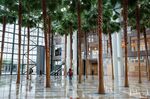Pedestrians walk through Brookfield Place shopping center in New York on June 10.