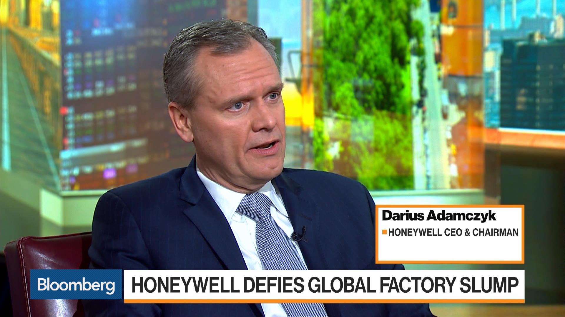 Honeywell CEO Adamczyk on Sales, Growth, M&A - Bloomberg