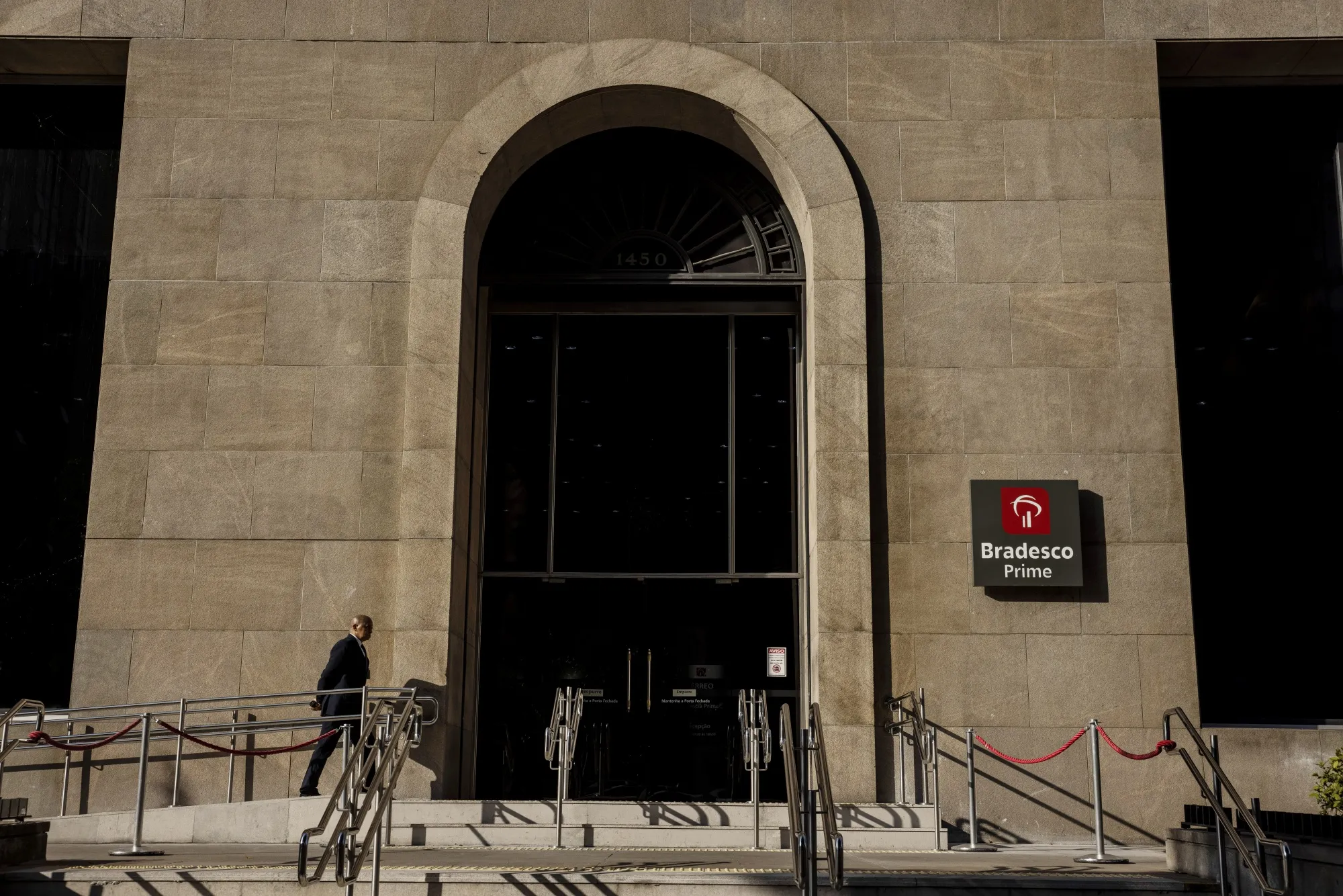 A Bradesco bank branch in the financial district of Sao Paulo, Brazil, on Wednesday, March 22, 2023.&nbsp;