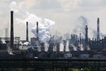 Smoke rises from chimneys at the Cherepovets Steel Mill, operated by Severstal PJSC,&nbsp;in Cherepovets.