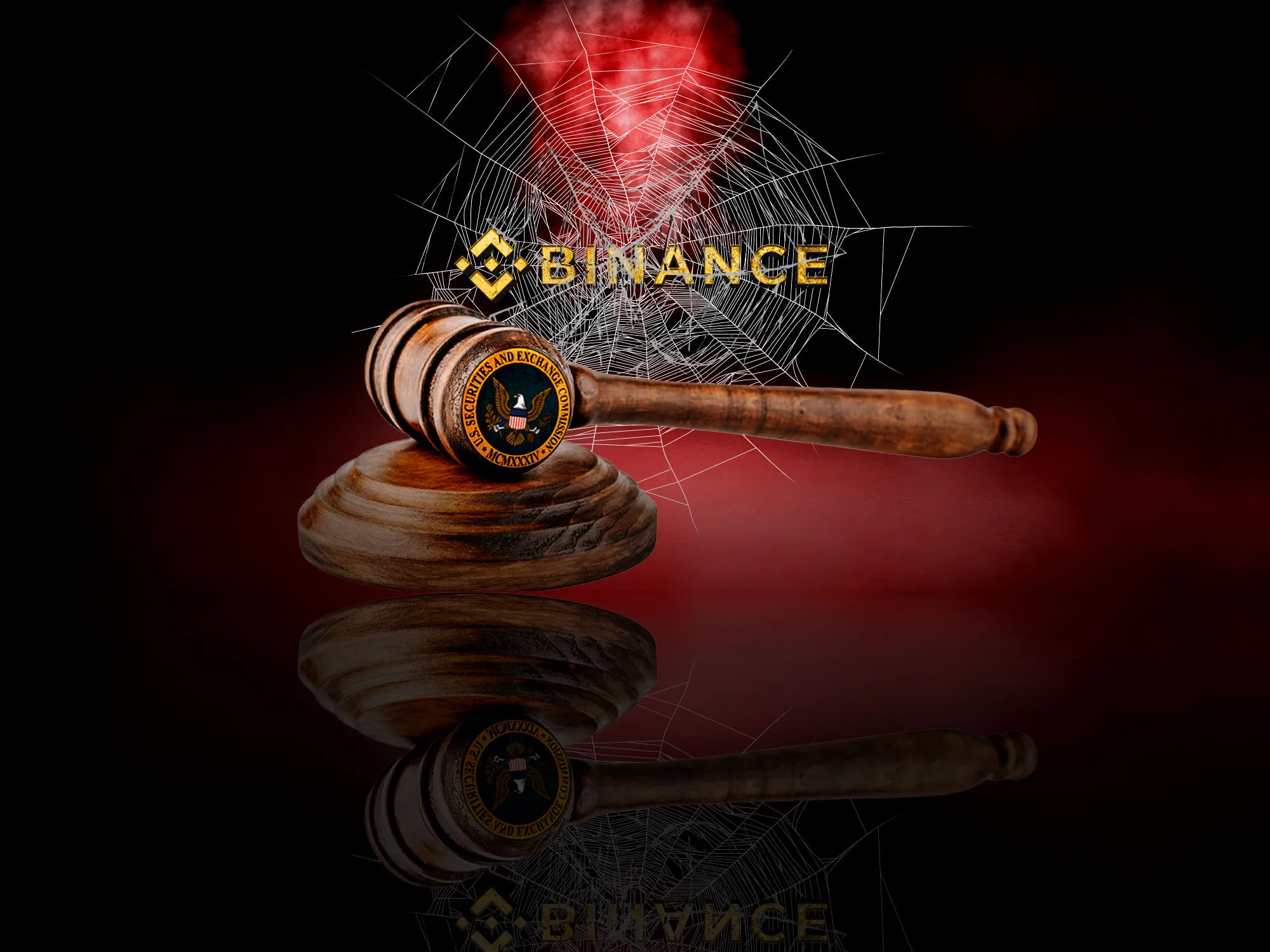 COVER_BINANCE_LOGO_STUCK_IN_WEB_OF_DECEPTION_SEC_GAVEL