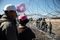 Central American Migrants In Tijuana As Tension Rise Amid U.S. Agents Border Crossing Closure