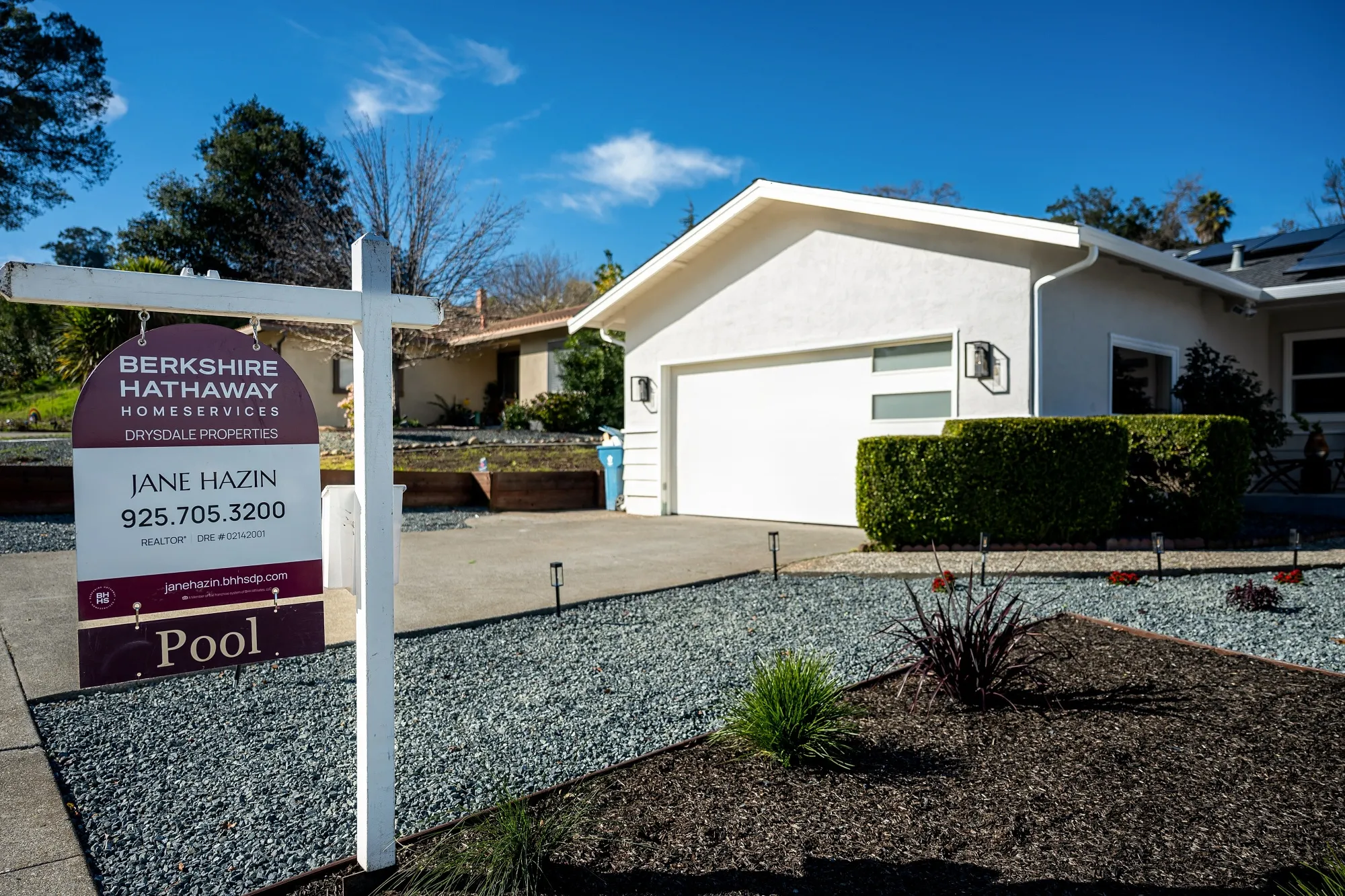 A home for sale in Martinez, California, on Jan. 22.