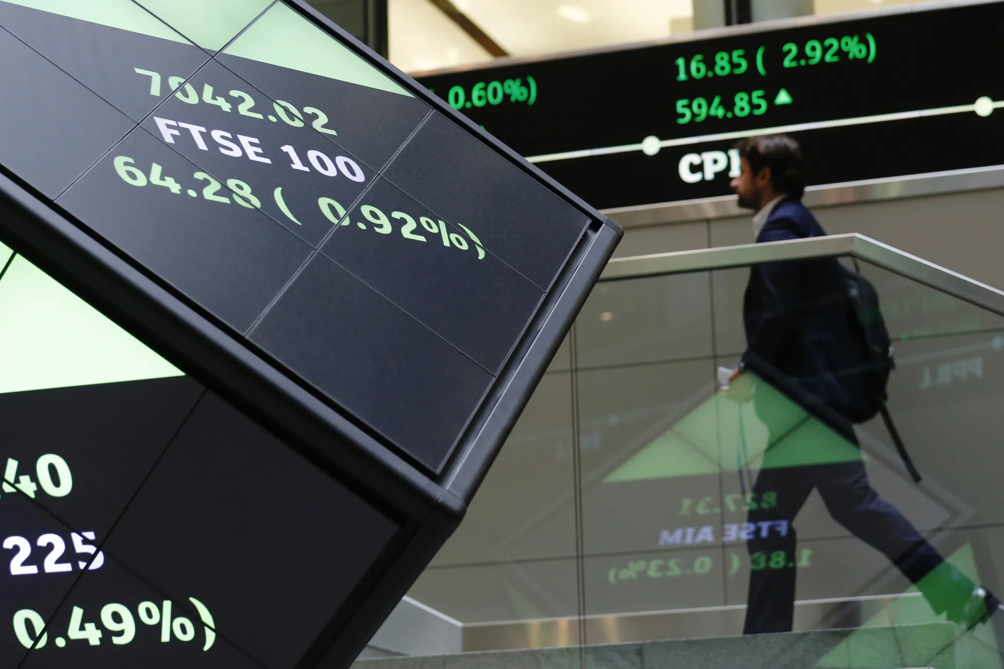 The London Stock Exchange in London.
