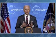President Biden Participates In Virtual Leaders Summit On Climate