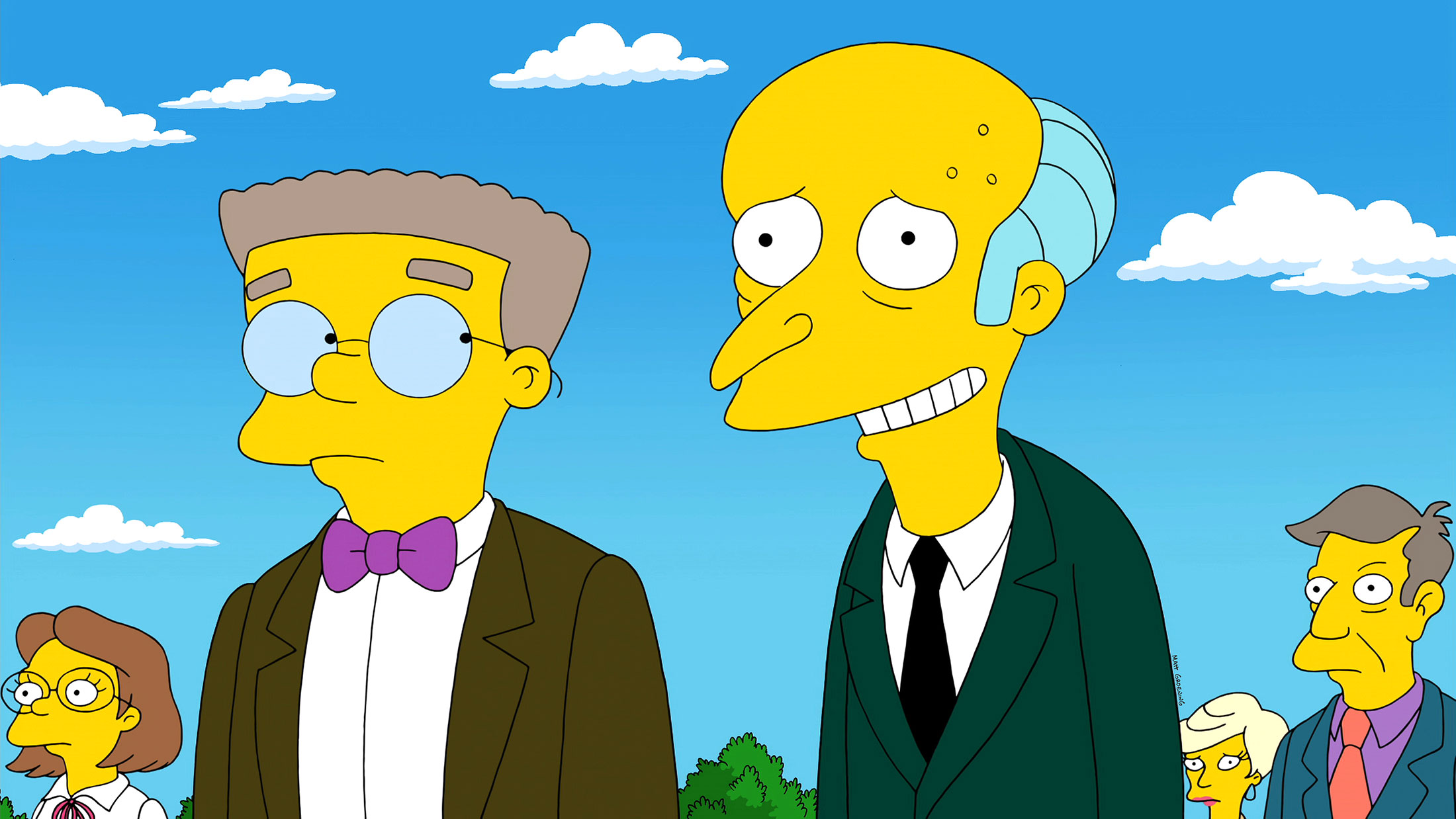 Mr. Burns and Smithers in &quot;The Simpsons.&quot;
