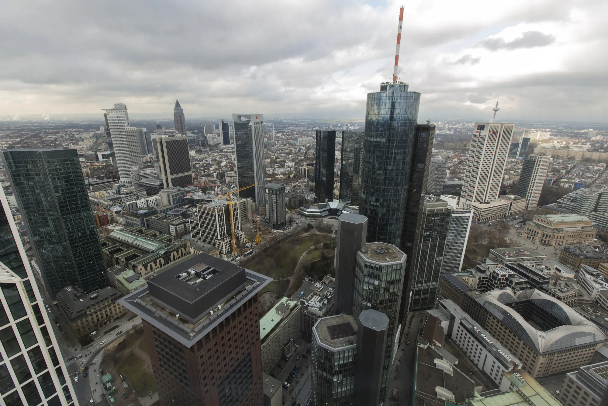 The Frankfurt&nbsp;financial district in Germany.&nbsp;