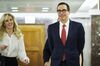 Steven Mnuchin, U.S. Treasury secretary, and his wife Louise Linton.
