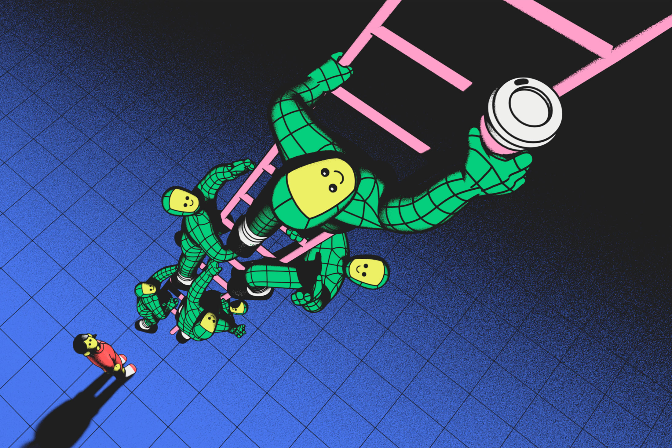  Illustration: Aaron Fernandez for Bloomberg Businessweek