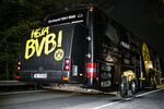 The Borussia Dortmund club bus on April 12.
