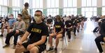 U.S. Army National Guard recruits at Middletown Armed Forces Reserve Center in Connecticut on June 20, 2020.