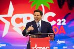 Ron DeSantis speaks during the Conservative Political Action Conference in Orlando on Feb. 24.