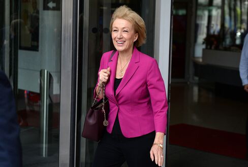 British Conservative party leadership candidate Andrea Leadsom.