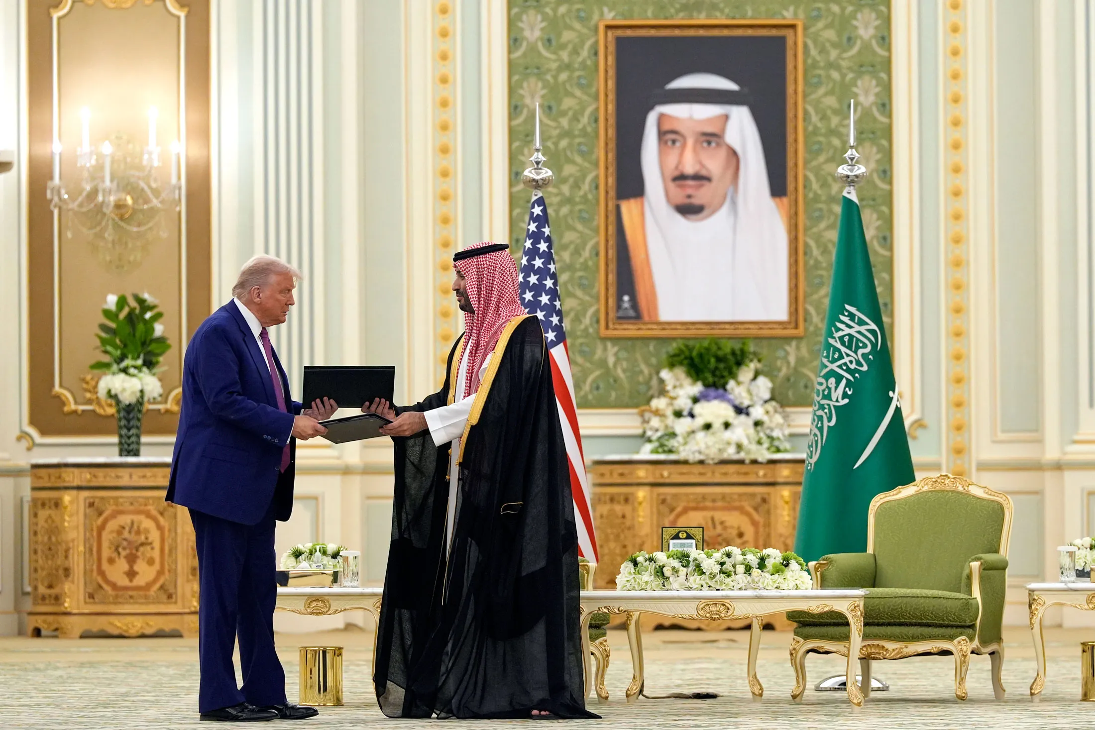 President Donald Trump and Saudi Crown Prince Mohammed bin Salman in Riyadh in May.