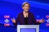 Elizabeth Warren during the Democratic presidential debate in Westerville, Ohio on Oct. 15.
