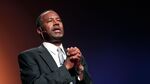Republican Dr. Ben Carson, a retired pediatric neurosurgeon, speaks as he officially announces his candidacy for President of the United States at the Music Hall Center for the Performing Arts May 4, 2015 in Detroit, Michigan.
