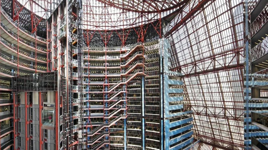 The otherworldly interior of the Thompson Center 
